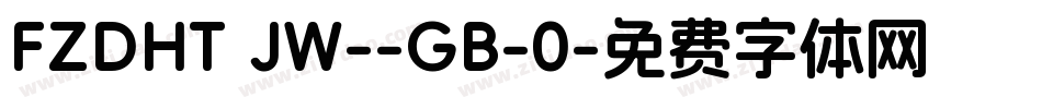 FZDHT JW--GB-0字体转换